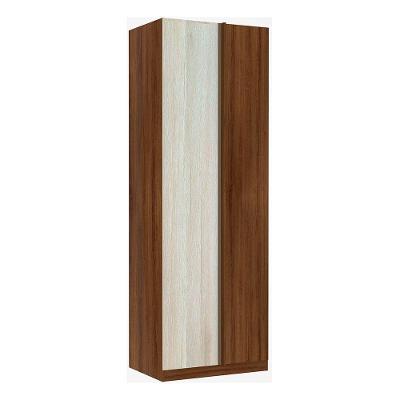 Guarda Roupa Canto 1 Porta 80cm Dourado Com Legno Crema