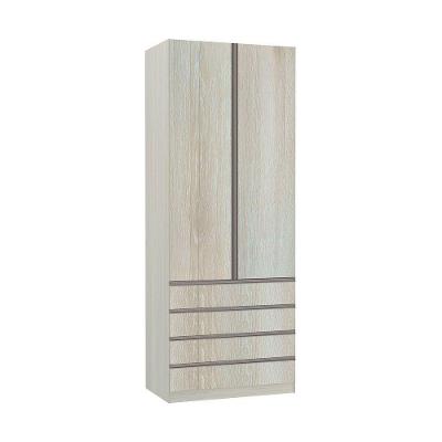Guarda-roupa Solteiro 2 Portas 90 Cm Legno Crema