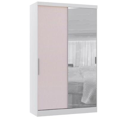 Guarda Roupa Modulado 38cm 1 Porta Alpes Luciane Móveis Branco Pf Com Branco Pf