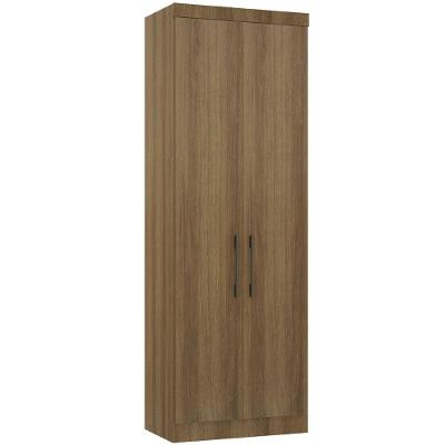 Guarda Roupa Modulado 79cm 2 Portas Paris Luciane Móveis Avelã Pf Com Avelã Pf