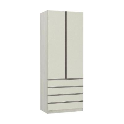 Guarda-roupa 2 Portas 90 Cm Legno Crema Com Kashmir