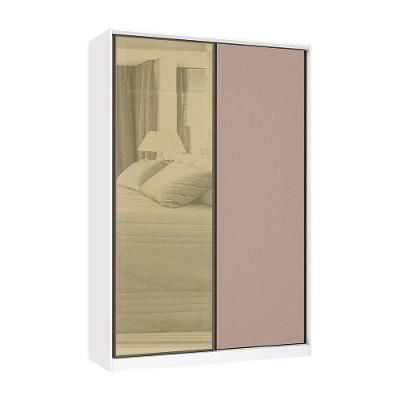 Guarda Roupa 2 Portas De Correr 159cm Branco Com Connect
