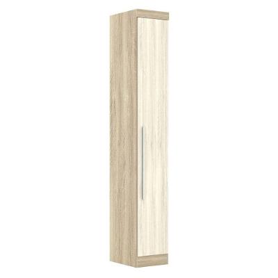 Guarda Roupa Modulado 1 Porta 189 Master Avelã Rústico/Ártico Rústico - Eucamóveis