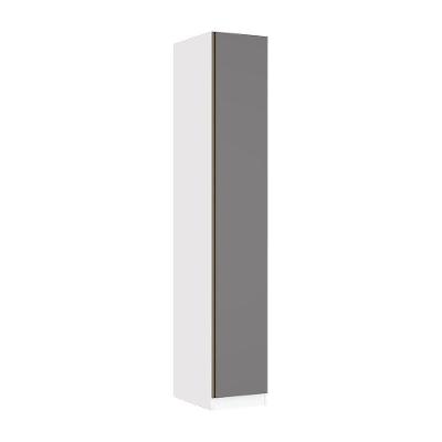 Guarda Roupa Modulado 1 Porta 40cm Branco Ff Com Cinza Puro