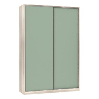 Guarda-roupa 2 Portas De Correr 160Cm Crema Com Verde Jade