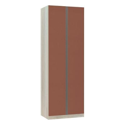 Guarda-roupa Solteiro 2 Portas 80 Cm Legno Crema Com Gaia