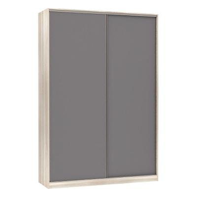 Guarda-roupa 2 Portas De Correr 160Cm Crema Com Cinza Puro