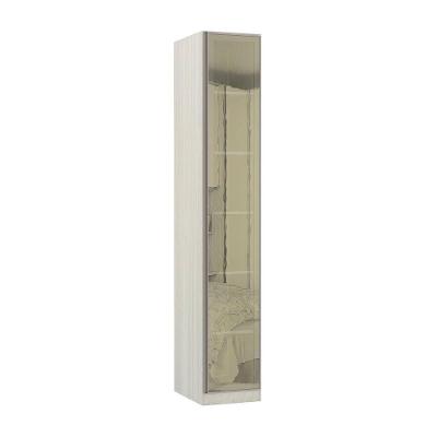 Guarda-roupa 1 Porta Com Vidro 40cm Legno Crema