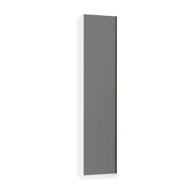 Guarda Roupa Sapateira 1 Porta 50cm Branco Com Cinza Puro