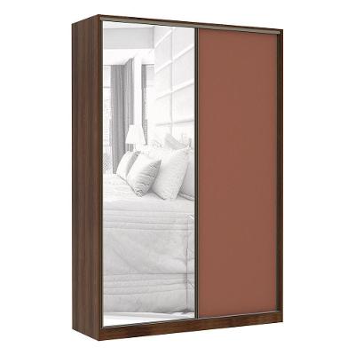 Guarda Roupa 2 Portas De Correr 159 Cm Dourado Com Gaia