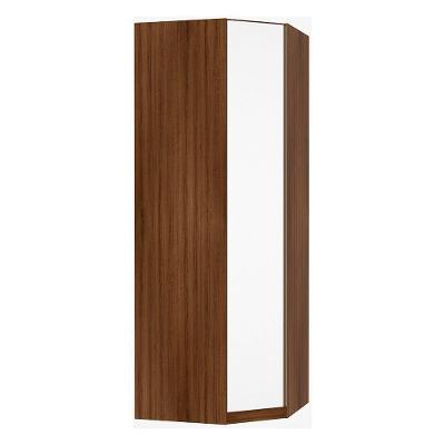Guarda Roupa Canto 1 Porta 83cm Dourado Com Branco Mat