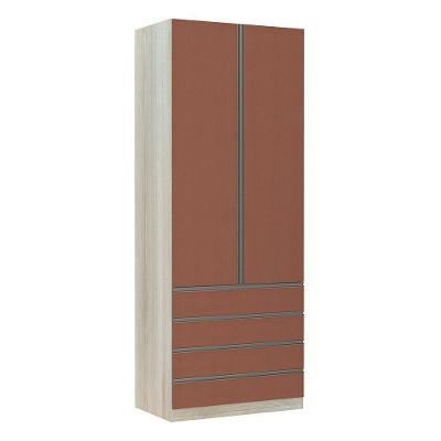 Guarda-roupa Solteiro 2 Portas 90 Cm Gaia