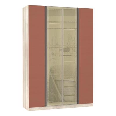 Guarda-roupa Solteiro 4 Portas Legno Crema Com Gaia