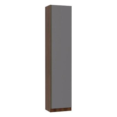 Guarda Roupa Sapateira 1 Porta 50cm Dourado Com Cinza Puro