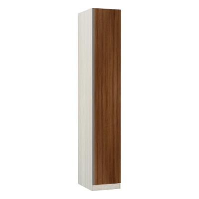 Guarda-roupa 1 Porta 40cm Legno Crema Com Nogueira Dourado