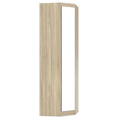Guarda Roupa Modulado Canto Oblíquo Com Espelho 195 Master Avelã Rústico