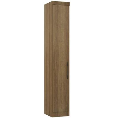 Guarda Roupa Modulado 38cm 1 Porta Paris Luciane Móveis Avelã Pf Com Avelã Pf
