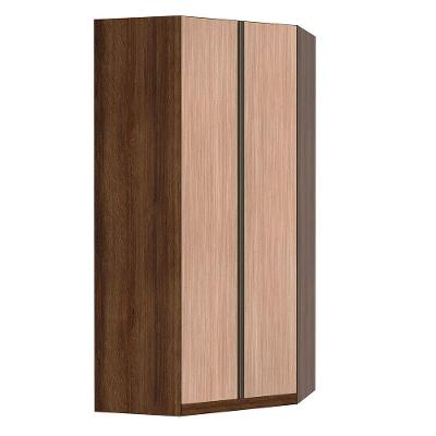 Guarda Roupa Canto 2 Portas 111,9cm Dourado Com Cumaru