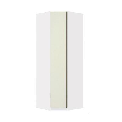 Guarda Roupa Modulado Canto 1 Porta 83cm Branco Com Kashmir