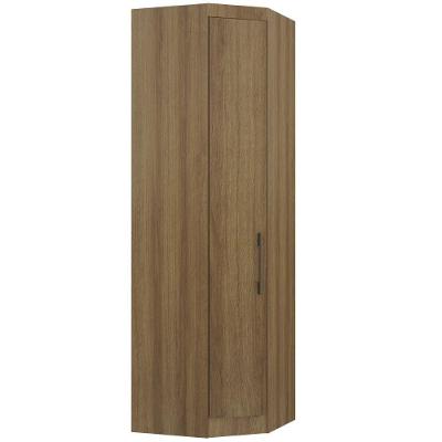 Guarda Roupa De Canto Diagonal Modulado 70cm 1 Porta Paris Luciane Móveis Avelã Pf Com Avelã Pf