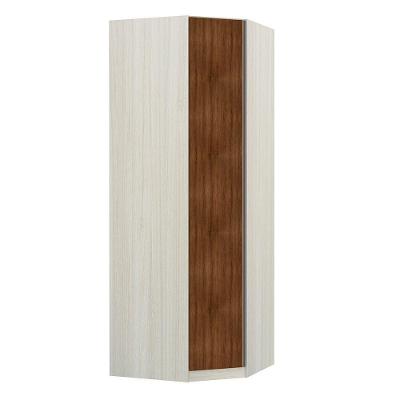 Guarda Roupa 1 Porta 1 Cabideiro Crema Com Nogueira Dourado