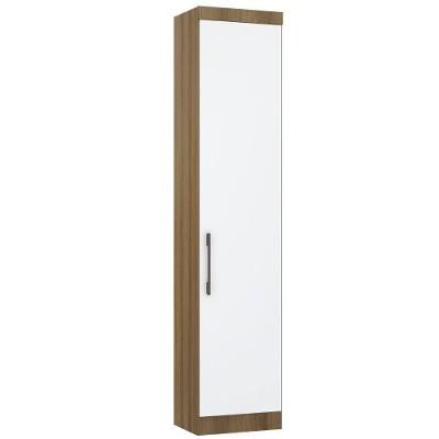 Guarda Roupa Sapateira Modulada 50cm 1 Porta Paris Luciane Móveis Avelã Pf Com Branco Pf