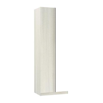 Guarda-roupa Canto 1 Porta 80 Cm Legno Crema Com Branco Mat