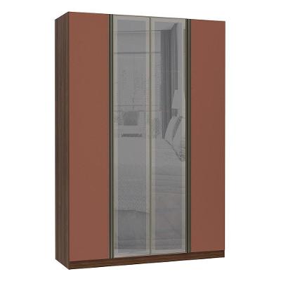 Guarda Roupa 4 Portas 159 Cm Dourado Com Gaia