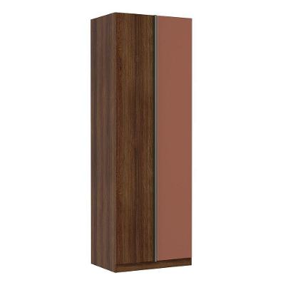Guarda Roupa Canto Reto 1 Porta 80cm Dourado Com Gaia