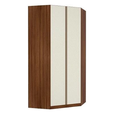 Guarda Roupa Canto 2 Portas 111,9cm Dourado Com Kashmir