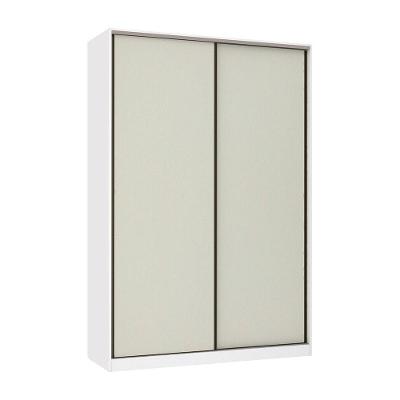 Guarda Roupa 2 Portas De Correr 159cm Branco Ff Com Kashmir