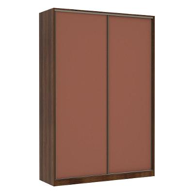 Guarda Roupa 2 Portas De Correr 159 Cm Dourado Com Gaia
