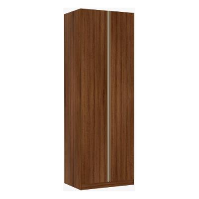 Guarda Roupa Solteiro 2 Portas 2 Cabideiros 80 Cm Dourado