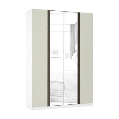 Guarda Roupa 4 Portas 159,2 Cm Branco Com Kashmir