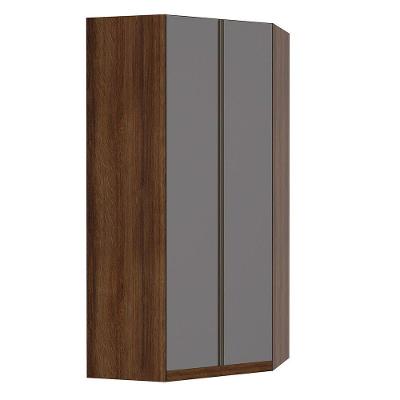 Guarda Roupa Canto 2 Portas 111,9cm Dourado Com Cinza Puro