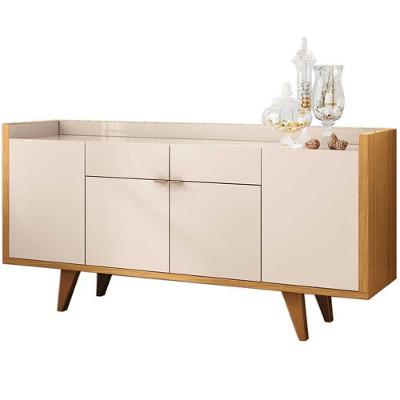 Aparador Para Sala Buffet Com 04 Portas 02 Gavetas Havana B01 Off White Cinamomo - Lyam Decor