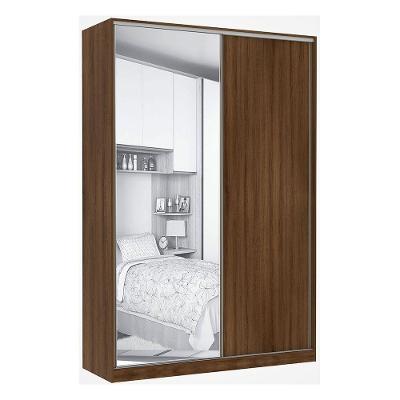 Guarda Roupa 2 Portas De Correr 159 Cm Dourado