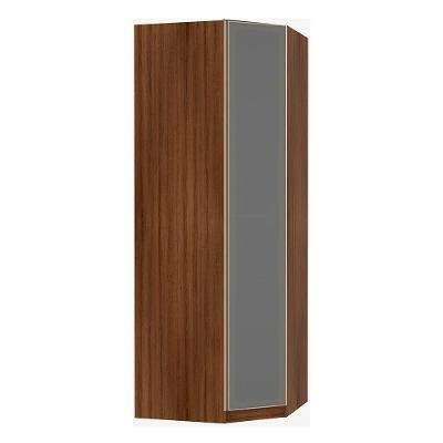 Guarda Roupa Canto Diagonal 1 Porta 83cm Com Reflecta Prata