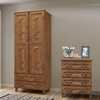 Conjunto Quarto Imbuia: Guarda-roupa Multiuso Flex 2 Portas 2 Gavetas, Cômoda 4 Gavetas Madeira