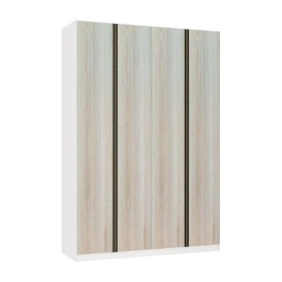 Guarda Roupa 4 Portas 159,2 Cm Branco Ff Com Legno Crema