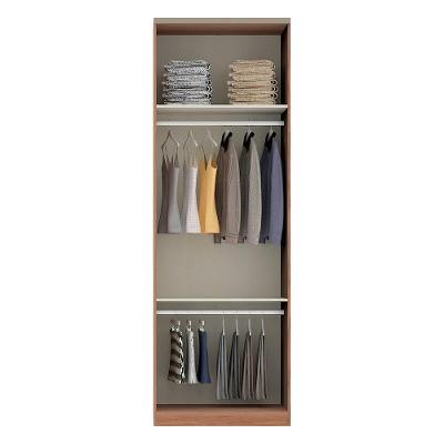 Guarda Roupa 79cm 2 Cabideiros, Prateleira E Maleiro Vanilla
