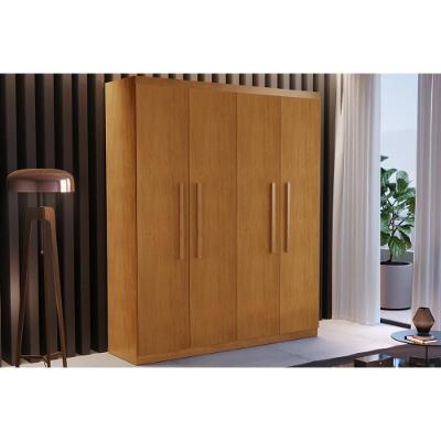 Guarda Roupa Solteiro 4 Portas e 2 Gavetas Espanha Naturale - Rufato