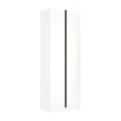 Guarda Roupa 2 Portas 80cm Branco Com Branco Mat
