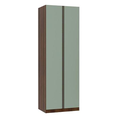 Guarda Roupa 2 Portas 80 Cm Dourado Com Verde Jade
