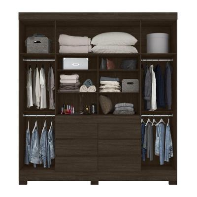 Guarda Roupa 4 Portas Cadis ébano Touch