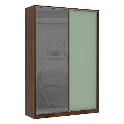 Guarda Roupa 2 Portas 159Cm Dourado Com Verde Jade