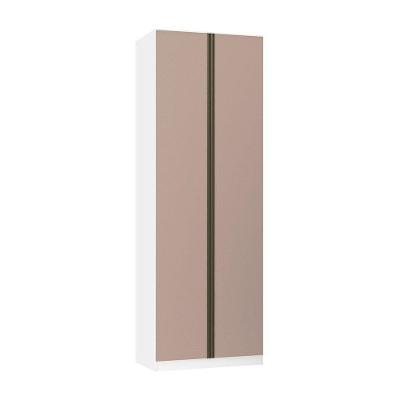 Guarda Roupa 2 Portas 2 Cabideiros 80cm Branco Com Connect