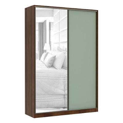 Guarda Roupa 2 Portas 159Cm Dourado Com Verde Jade