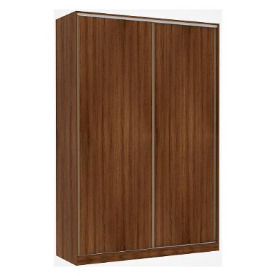Guarda Roupa 2 Portas De Correr 3 Gavetas 159 Cm Dourado