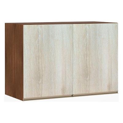 Maleiro Ponte 2 Portas 97 Cm Nogueira Dourado Com Crema